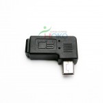 MiniUSB Left angle / 90 degree power cable adapter for Street Guardian SG9665G